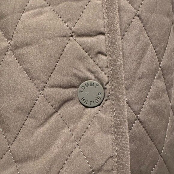 Tommy Hilfiger Women's XXL Green Quilted Jacket Embroidered Juniper Barn Coat - Picture 5 of 8